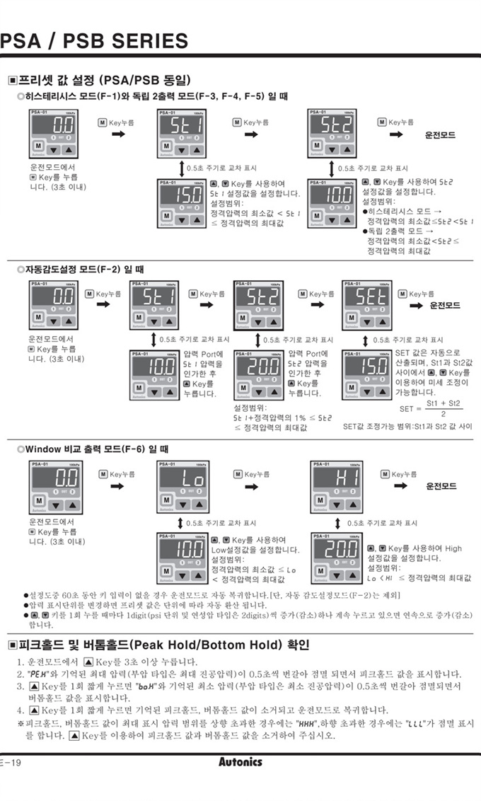 PSA1Rc1/8 오토닉스